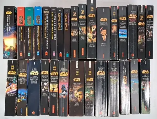 30 Bücher Star Wars, Das Erbe der Jedi-Ritter, Die schwarze Flotte u.a.