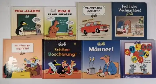 8 Bücher Uli Stein, Lappan Verlag, Weihnachten, Bescherung, Männer, Haustiere...