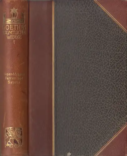 Buch: Goethes Sämtliche Werke Jubiläums-Ausgabe Band 7, Jugenddramen, Farcen ...