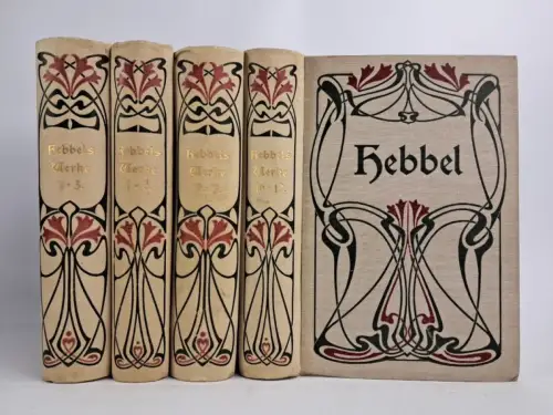 Buch: Friedrich Hebbels sämtliche Werke, Hesse & Becker, 12 Teile in 4 Bänden