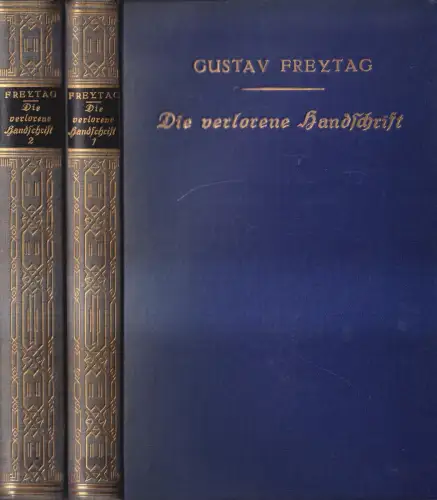 Buch: Die verlorene Handschrift, Gustav Freytag, Hesse & Becker, 2 Bände