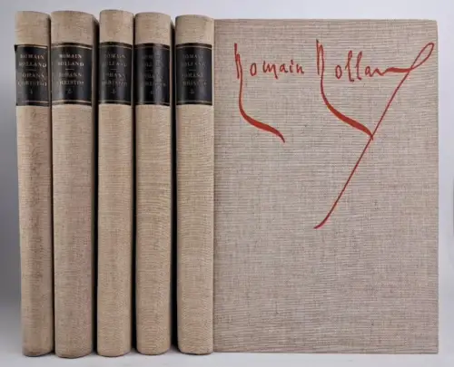 Buch: Johann Christof, Rolland, Romain. 5 Bände, 1959, Rütten & Loening Verlag