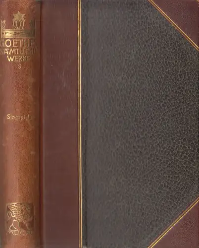 Buch: Goethes Sämtliche Werke Jubiläums-Ausgabe Band 8, Singspiele, Cotta