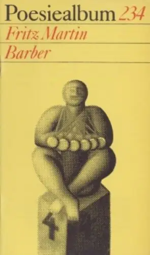 Buch: Poesiealbum, Barber, Fritz Martin. Poesiealbum, 1987, Verlag Neues Leben