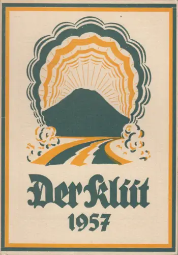 Buch: Der Klüt 1957, Kittel, Hans, 1957, Niemeyer, Heimatkalender, gebraucht gut