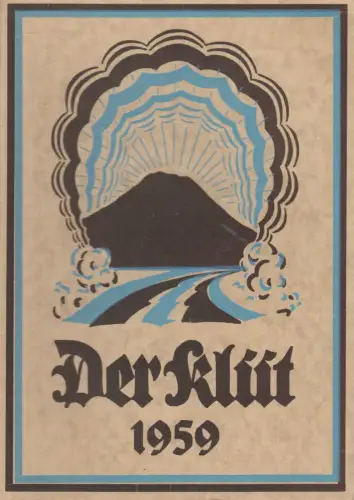 Buch: Der Klüt 1959, Kittel, Hans, 1959, Niemeyer, Heimatkalender, gebraucht gut