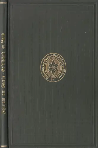 Buch: Schriften der Goethe-Gesellschaft 48, Haus am Frauenplan seit Goethes Tod