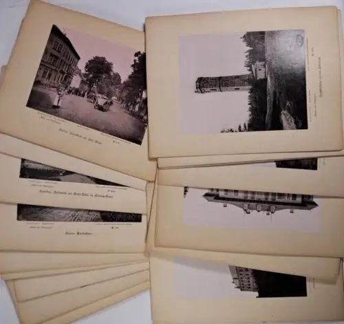 21 Fotografien Bilder aus Thüringen, Verlag Junghanss & Koritzer, Meiningen 1890