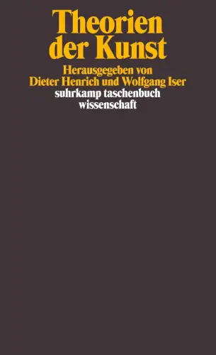 Buch: Theorien der Kunst, Henrich, Dieter, 1999, Suhrkamp Verlag, gebraucht, gut