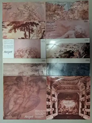 10 Schallplatten 12" LP W. A. Mozart, Edition Eterna, Vinyl, Klassik, Bundle