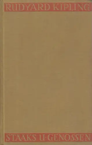 Buch: Staaks und Genossen - Pennälerstreiche, Kipling, Rudyard. 1928