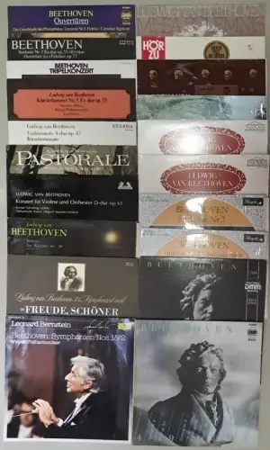 20 Schallplatten 12" LP Ludwig van Beethoven, Vinyl, Klassik, Bundle, Musik