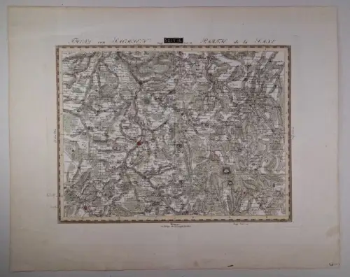 Historische Karte: Theil von Sachsen Sect. 96, Streit, Geograph. Institut Weimar