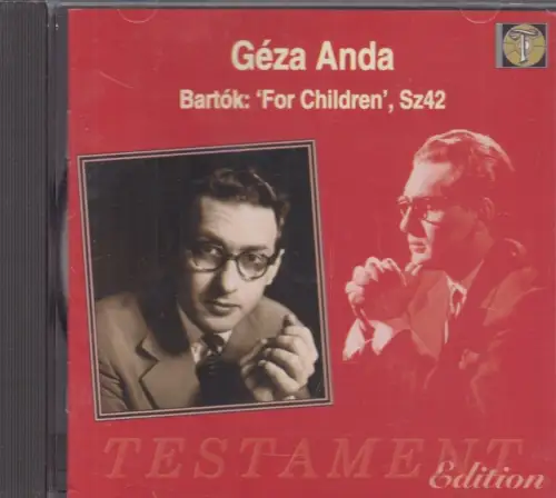 CD: Bela Bartok, Für Kinder, Sz42, 1995, Geza Anda, Testament,  Klassik