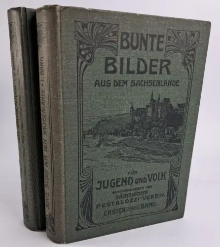 Buch: Bunte Bilder aus dem Sachsenlande. Band 1 & 2, 1907/08, Klinkhardt