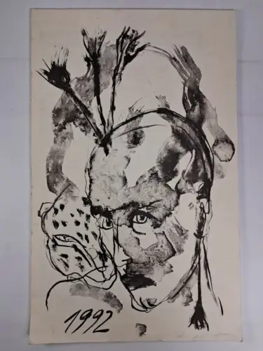 Grafikkalender 1992, Angela Hampel, 13 signierte Offsetlithografien, janus press