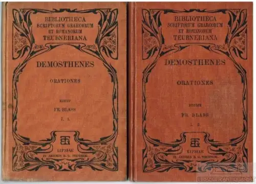 Buch: Demostheneis Orationes - I. 1 und I. 2: Vol. I, Pars I... Demosthenes