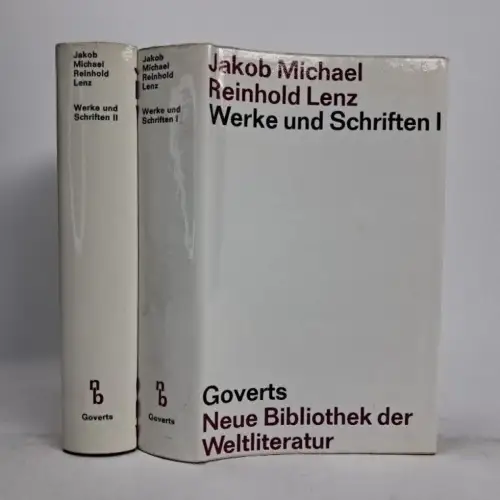 Buch: Jakob Michael Reinhold Lenz - Werke und Schriften I+II, 1966, WBG, 2 Bände