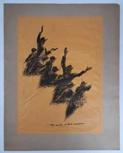 Mappe: Arena. Neun Steinzeichnungen von Gino von Finetti, 1927, Wegweiser-Verlag