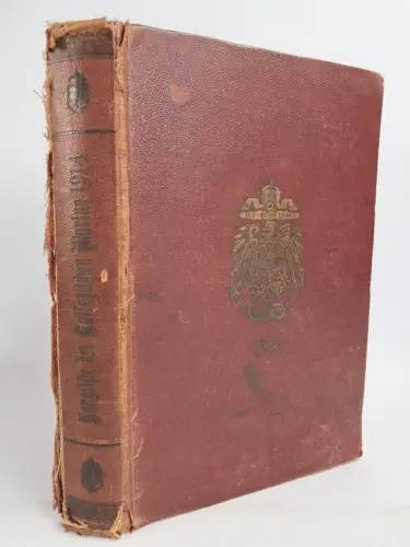 Buch: Rangliste des aktiven Dienststandes der Kaiserlich deutschen Marine 1914
