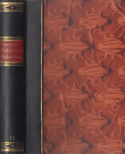 Buch: Politische Schriften, F. M. Dostojewski, 1922, Piper Verlag, gebraucht gut