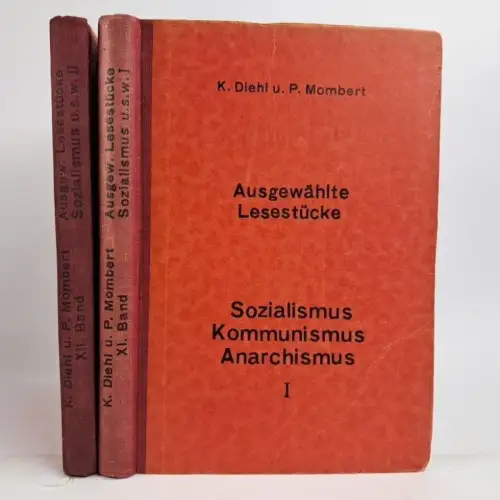 Buch: Ausgewählte Lesestücke, Diehl & Mombert, 1920, Gustav Fischer, 2 Bände
