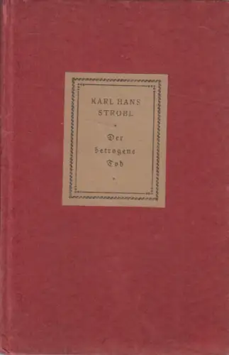 Buch: Der betrogene Tod, Erzählung, Karl Hans Strobl, Reclam, gebraucht, gut