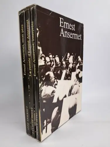 Buch: Ernest Ansermet, mon Pere / La pensee / interprete, 1983, 3 Bände, Payot