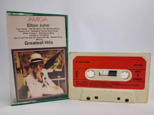 MC: Elton John - Greatest Hits, AMIGA - 0 55 563, DDR, Kassette, Tape, Musik