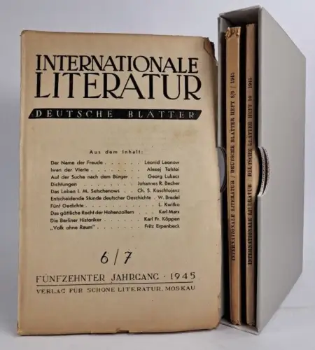 Internationale Literatur. Deutsche Blätter, 15. Jahrgang 1945 Heft 6/7, 8/9, 10