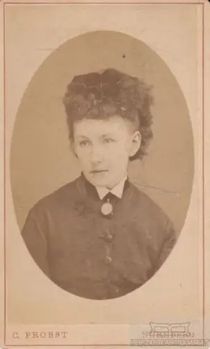 Portrait bürgerliche Dame, Fotografie. Fotobild, Atelier C. Probst