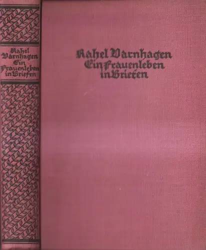 Buch: Rahel Varnhagen - Ein Frauenleben in Briefen, 1925, G. Kiepenheuer Verlag