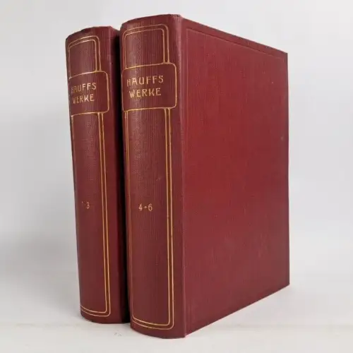Buch: Wilhelm Hauffs Werke in sechs Teilen, Bong & Co., 2 Bände, gebraucht, gut