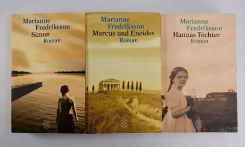 3 Bücher Marianne Fredriksson: Simon / Marcus und Eneides / Hannas Töchter