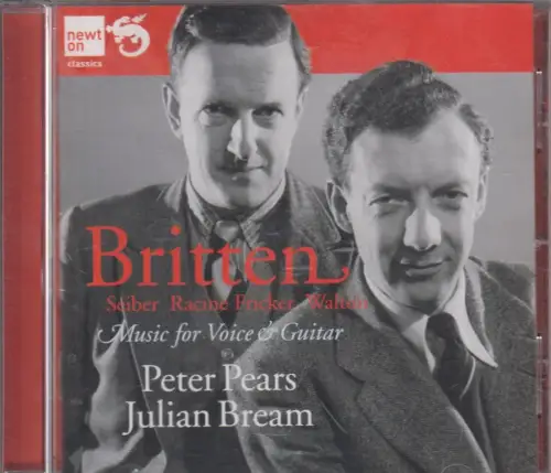 CD: Peter Pears u.a., Britten, Seiber, Racine, Fricker, Walten. Voice and Guitar