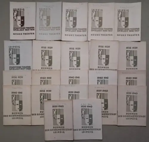 22 Programmhefte Städtisches Theater Leipzig / Bühnen der Reichsmessestadt