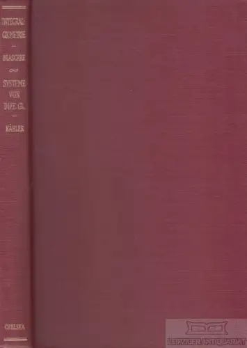 Buch: 3 Teile: Vorlesungen über Integralgeometrie (erstes und... Blaschke. 1949