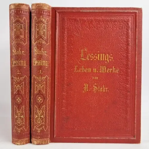 Buch: G. E. Lessing - Sein Leben und seine Werke, Stahr, 1873, Guttentag, 2 Bde