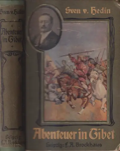 Buch: Abenteuer in Tibet, Hedin, Sven. 1904, F. A. Brockhaus Verlag