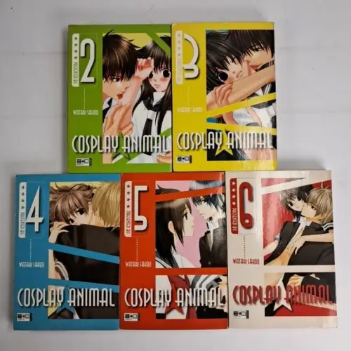 5 Mangas: Cosplay Animal 2-6, Watari Sakou, Egmont, Romance, gebraucht, gut