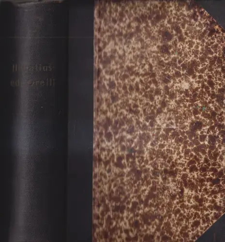 Buch: Q. Horatius Flaccus. Editio Minor Tertia, 2 Bände in 1, 1851/52, O. Füssli