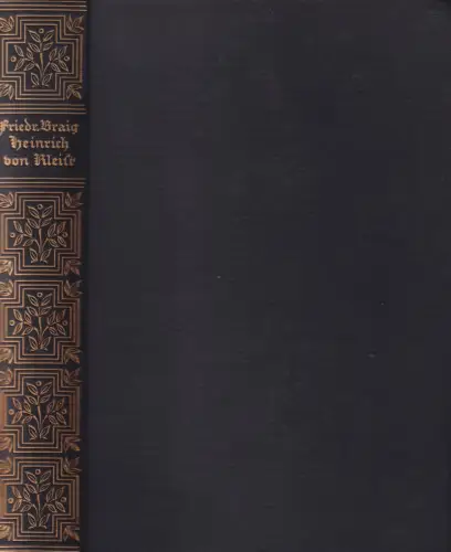 Buch: Heinrich von Kleist, Braig, Friedrich, 1925, C. H. Beck , sehr gut