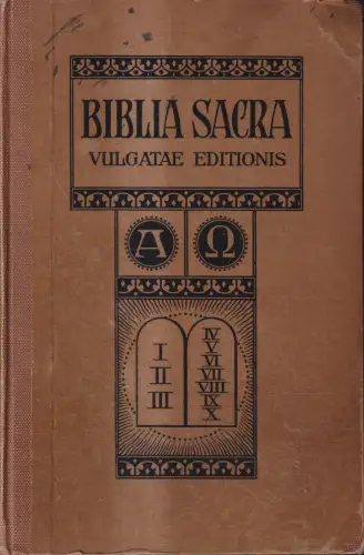 Bibel: Biblia Sacra Vulgatae, F. Michael Hetzenauer, 1914, Friedrich Pustet