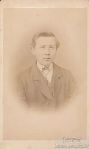 Portrait bürgerlicher junger Herr, Fotografie. Fotobild, Atelier C. Cossmann