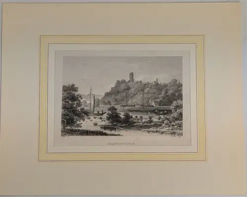Stahlstich: Blankenstein, H. Winkles, C. Schlickum, Thüringen, Grafik, Ansicht