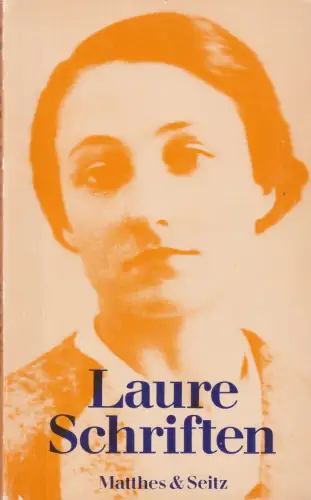 Buch: Schriften, Laure, 1980, Matthes & Seitz, gebraucht, gut