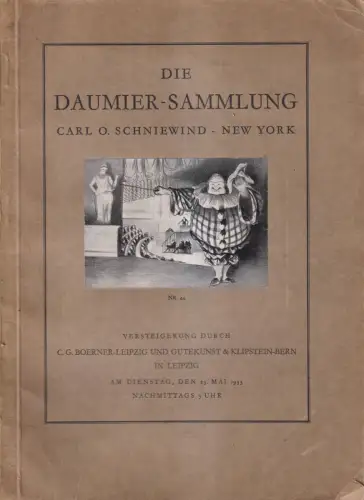 Buch: Die Daumier-Sammlung Carl O. Schniewind, Boerner / Gutekunst & Klipstein