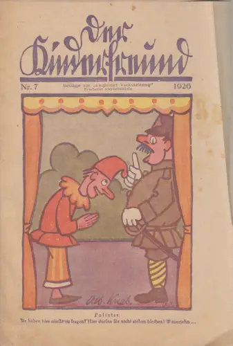 Heft: Der Kinderfreund Nr. 7 / 1926, Beilage zur Leipziger Volkszeitung