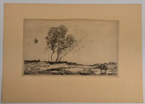 Lichtdruck: Landschaft, Sologne, Repro, Jean-Baptiste-Camille Corot, Grafik