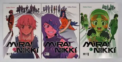 Manga: Mirai Nikki 1-3, Sakae Esuno, Egmont Manga & Anime, 3 Bände, sehr gut